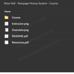 Peter Kell Rampage Money System Course Proof